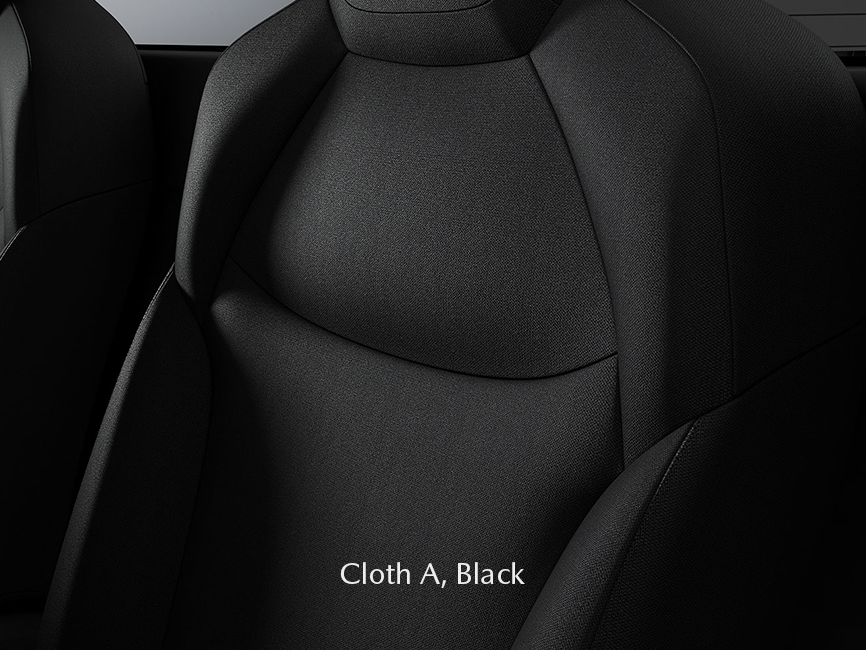 Select Your Color Interior Cloth A, Black