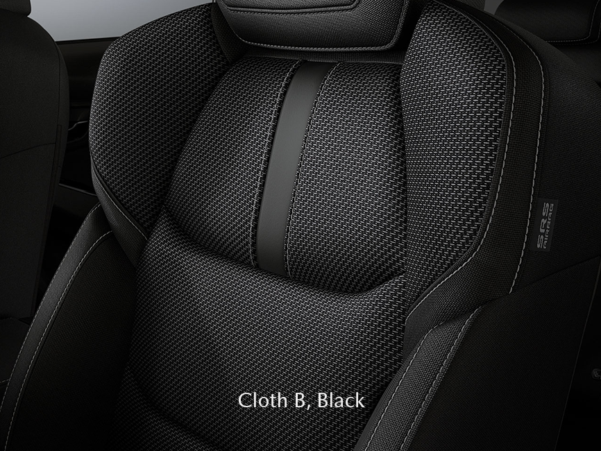 Select Your Color Interior Cloth B, Black